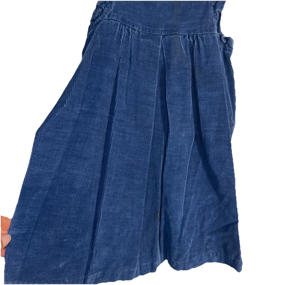 Vintage Key To Fashion Coming Thing Girls Size 6 Blue Corduroy Dress Casual Flaw